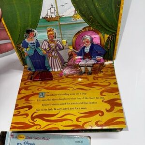 Vintage Beauty & The Beast POP UP Book